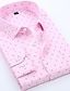 preiswerte Businesshemden für Herren-Herren Oberhemd Knopfhemd Kragenhemd Weiß Rosa Blau Langarm Grafik-Drucke Hochzeit Party Bekleidung