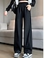 Недорогие женские активные брюки-Жен. Штаны Широкие Завышенная Полная длина Абрикосовый Осень