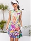 billiga Designerkollektion-Dam golfklänning Gul Ärmlös Solskydd Tennis outfit Golfkläder för damer Kläder Outfits Bär kläder