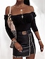 ieftine Fuste simple-Pentru femei Fustă Bodycon Mini Talie Înaltă Fuste Ștrasuri Mată Stradă Zilnic Primavara vara Piele Artificială Modă Sexy Negru Maro