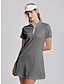 baratos Roupas de golfe feminino-Mulheres vestido de golfe Cinzento Escuro Cáqui Sem Manga Proteção Solar roupa de tênis Roupas femininas de golfe, roupas, roupas, roupas