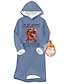 abordables Teddy Dresses-Robe hoodie pour femme en sherpa doublé  chaude pour activités extérieures