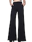 cheap Women&#039;s Dress Pants-Women&#039;s Dress Pants Bell Bottom Polyester Pocket High Cut High Waist Full Length Black Winter