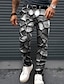 abordables pantalon habillé imprimé en 3D pour homme-3D Print Entreprise Décontractées Homme Impression 3D pantalon de costume Pantalon Extérieur Usage quotidien Vêtement de rue Polyester Bleu Orange Vert S M L Taille médiale Élasticité Pantalon