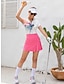 billige Designer kollektion-Dame POLO Trøje Hvid Kortærmet Solbeskyttelse Toppe Batikfarvet Dame golf påklædning Tøj Outfits Bær tøj