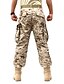 cheap Cargo Pants-Men&#039;s Cargo Pants Cargo Trousers Tactical Pants Button Multi Pocket Straight Leg Camouflage Wearable Casual Daily Holiday Sports Fashion Black Light Green