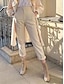 זול מכנסי שמלה לנשים-בגדי ריקוד נשים חליפות סקיני פוליאסטר מותניים גבוהים באורך מלא קלארט סתיו