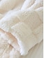 levne Dámské noční prádlo-dámské fleecové pyžamové soupravy čistá barva plyš ležérní pohodlí domácí denní postel flanel teplý v drátěný svetr s dlouhým rukávem kapsa na kalhoty podzim zima bílá
