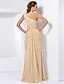 cheap Special Occasion Dresses-A-Line Elegant Dress Formal Evening Military Ball Floor Length Sleeveless One Shoulder Chiffon with Lace Split Front 2023