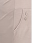 olcso női ruha nadrág-Női Kosztüm Háromnegyedes nadrágok Pamut Zseb Magas vágás Magas derék Bokáig érő Bor Tél