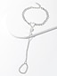cheap Bracelets &amp; Bangles-Women&#039;s Bracelet Thick Chain Fashion Wedding Heart Elegant Fashion Cute Alloy Bracelet Jewelry Silver For Party Evening Gift Birthday
