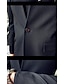 ieftine Costume-costume de toamna pentru barbati gri inchis negru 3 piese guler mandarin culoare uni croit croit pe un singur piept cu un singur buton 2024