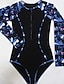 cheap One-piece swimsuits-Women&#039;s Swimwear One Piece Bathing Suits Normal Swimsuit Patchwork Graphic Black Padded Scoop Neck Bathing Suits Sports Sporty Sexy