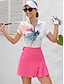 billige Designer kollektion-Dame POLO Trøje Hvid Kortærmet Solbeskyttelse Toppe Batikfarvet Dame golf påklædning Tøj Outfits Bær tøj