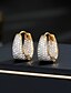 abordables Earrings &amp; Rings-Boucles d&#039;oreilles créoles femmes zircone   Bijoux fins tendance 1 paire
