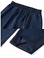 baratos Women&#039;s Sets-calças regulares com gola redonda