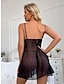 Недорогие базовые ночные платья-Дамское сексуальное женское белье, кружевное нижнее белье без рукавов