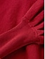 abordables robe pull-Robe Pull Robe pull Femme Robe mi-longue Extérieur du quotidien Vacances manche longue Col Roulé Lacet Chaud Mode Plein Standard 2023 Noir Vin Bleu Taille Unique