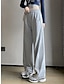 Недорогие женские активные брюки-Жен. Штаны Широкие Завышенная Полная длина Абрикосовый Осень