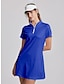 baratos Roupas de golfe feminino-Mulheres vestido de golfe Cinzento Escuro Cáqui Sem Manga Proteção Solar roupa de tênis Roupas femininas de golfe, roupas, roupas, roupas