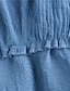 cheap Plain Skirts-Women&#039;s Skirt A Line Swing Maxi High Waist Skirts Ruched Irregular Hem Solid Colored Causal Daily Spring &amp; Summer Cotton Fashion Casual Light Blue Black White Pink