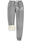 cheap Graphic Bottoms-Women&#039;s Sweatpants Chinos Polyester Pocket Print Cat High Rise Full Length Ash Fall &amp; Winter
