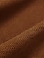 preiswerte Schlichte Röcke-Damen Rock A-Linie Mini Hoher Taillenbund Röcke Rüschen Einfarbig Strasse Täglich Frühling Sommer Kord Elegant Modisch Brautkleider schlicht Schwarz Braun Beige