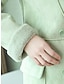abordables Sherpa Jackets-Manteau Femme En Laine Chaud Respirant Casual avec Poches Boutons et Style Double Boutonnage pour l&#039;Automne Hiver Bleu Vert