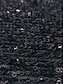 זול שמלות נוצצות-בגדי ריקוד נשים שמלה שחורה שמלת פאייטים השמלה המפלגה פאייטים מדבקות עם נצנצים צווארון V שרוול ארוך שמלת מיני חופשה שחור יין אביב חורף