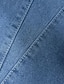 abordables Jupes unies-Femme Jupe Jupe longue Jupe mi-longue en jean Midi Jupes Poche Couleur Pleine Casual Quotidien Fin de semaine Eté Jean Mode Eté Noir Bleu Bleu clair Gris