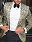 Χαμηλού Κόστους Μπλέιζερ και σακάκι-ανδρικές παγιέτες blazer fashion disco blazer blazer plus size κανονική προσαρμοσμένη εφαρμογή μονόστομο με ένα κουμπί ασημί χρυσό 2024