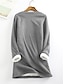 cheap Graphic Sleepwear-Women&#039;s Fleece Pajama Sets Lounge Sets Letter Warm Comfort Soft Home Daily Bed Fleece Warm Breathable Crew Neck Long Sleeve Pullover Pant Elastic Waist Fall Winter Gray