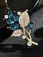 Χαμηλού Κόστους Καρφίτσα-Γυναικεία Καρφίτσες Ρετρό Φύλλο Κομψό Μοντέρνα Πολυτέλεια Μοναδικό Καρφίτσα Κοσμήματα Μπλε της Λίμνης Για Γραφείο Καθημερινά Χοροεσπερίδα Ημερομηνία Παραλία