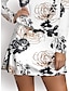 tanie Kolekcja projektanta-Damskie Spódnica tenisowa Spódnica golfowa Biały Ochrona przed słońcem Odzież tenisowa Kwiaty Damskie stroje golfowe Odzież Stroje Noś odzież