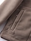 cheap Men&#039;s Jackets &amp; Coats-Men&#039;s Winter Jacket Polar Fleece Jacket Fleece Jacket Outdoor Daily Wear Warm Pocket Fall Winter Plain Fashion Streetwear Lapel Regular Black Red Blue Brown Gray Jacket