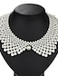 cheap Necklaces &amp; pendants-Pendant Necklace Chain Necklace For Women&#039;s Wedding Party Evening Birthday Party Imitation Pearl Heart Gypsophila