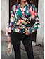 voordelige Basisshirts voor dames-Dames Overhemd Boho-shirt Blouse Tie Dye Afdrukken Casual Modieus Lange mouw V-hals Zwart Lente &amp; Herfst