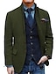 olcso Blézer és kabát-férfi retro vintage tweed blézer halszálkás blézer sportkabát normál molett egysoros kétgombos fekete pezsgő bordókék 2024