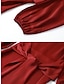cheap Designer Dresses-Gravia Tie Waist Satin Mini Dress