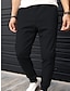 ieftine Pantaloni Chinos-Bărbați Jogger Pantaloni chinez Pantaloni casual Buzunar Talie elastică Simplu Confort Respirabil În aer liber Zilnic Ieșire Modă Casual Negru Verde Militar