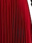 billiga Enkla kjolar-Dam Kjol Gunga Lång kjol Maxi Hög midja Kjolar Plisserad Asymmetrisk nederkant Solid färg Fest Gata Vår &amp; sommar Satäng Elegant Mode Svart Vit Vin Mörkgrön