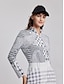 preiswerte Frauengolfkleidung-Damen poloshirt Grau Langarm Sonnenschutz Shirt Paisley-Muster Herbst Winter Damen-Golfkleidung, Kleidung, Outfits, Kleidung