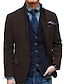 cheap Blazer&amp;Jacket-Men&#039;s Retro Vintage Tweed Blazer Herringbone Blazer Sport Coat Regular Plus Size Single Breasted Two-buttons Black Champagne Burgundy Blue 2024