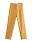 זול מכנסי שמלה לנשים-בגדי ריקוד נשים חליפות סקיני פוליאסטר מותניים גבוהים באורך מלא קלארט סתיו