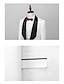 levne Smokingové obleky-červené/černé/bílé/růžové pánské smokingy na svatební hostinu 3dílné banketové žakárové embossovací provedení šálový límec střih na míru jednořadý jednotlačítkový 2024