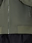 Χαμηλού Κόστους ανδρικά γραφικά μπουφάν &amp; παλτό-Γράμμα Βίντατζ Καθημερινό Ανδρικά Μπουφάν Bomber Παλτό Καθημερινά Ρούχα Διακοπές Εξόδου Φθινόπωρο &amp; Χειμώνας Όρθιος γιακάς Μακρυμάνικο Πράσινο Χακί XS Τ M Πολυεστέρας Σακάκια