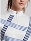 halpa Suunnittelijan kokoelma-Naisten golf mekko Sininen Lyhythihainen Aurinkovoide Hameet Naisten Golfasut Vaatteet Asut Vaatteet