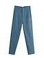 abordables pantalons habillés pour femmes-Femme pantalon de costume Maigre Polyester Taille haute Toute la longueur Rouge bordeaux Automne