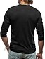 Χαμηλού Κόστους Casual Tee Henley-Ανδρικά Μπλουζάκι με κουμπί Μπλουζάκι Πουκάμισο Henley Μπλουζάκι μπλουζάκι Μακρυμάνικο Χένλι Άνοιξη &amp; Χειμώνας Σκέτο Μοντέρνα Υψηλής Ποιότητας Βασικό Διακοπές Δρόμος Εξόδου Καφέ