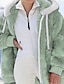 Χαμηλού Κόστους Βασικές Γυναικείες Μπλούζες-Γυναικεία Φούτερ με φερμουάρ και φερμουάρ Μπουφάν fleece Κάνε στην άκρη Sherpa Fleece Κορμάκι Φερμουάρ Πράσινο του τριφυλλιού Θαλασσί Βυσσινί Σκέτο Στρογγυλή Λαιμόκοψη Μακρυμάνικο Τ M L XL 2XL 3XL